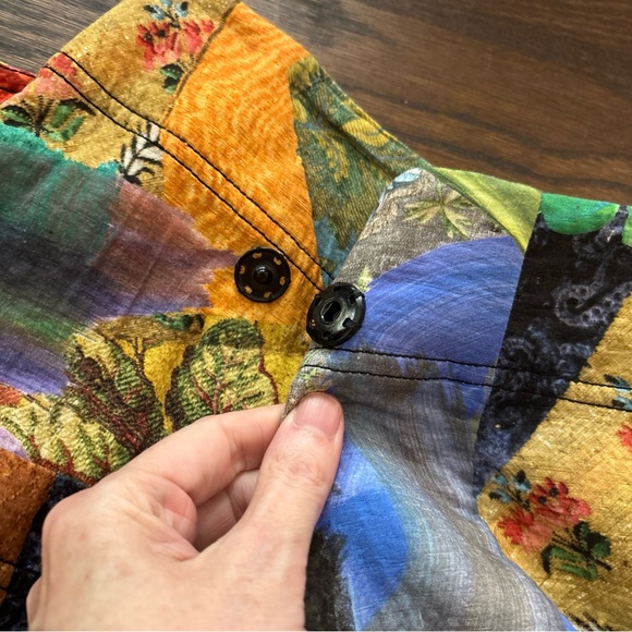 New Arthur Arbesser Italian Cotton Patchwork Wrap Skirt Runway I-40 US-M $695 - Picture 12 of 13